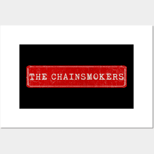 vintage retro plate The Chainsmokers Posters and Art